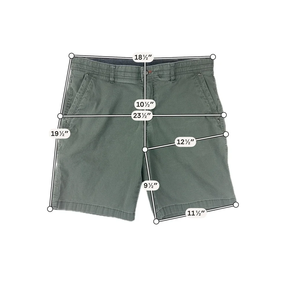 Weatherproof Cargo Shorts Mens 36 Green Beetle Regular Fit‎ Ripstop Cotton Blend